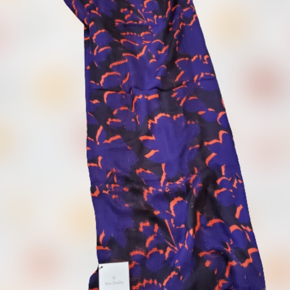 Vera Bradley printed basket weave scarf, blue - Picture 4 of 6